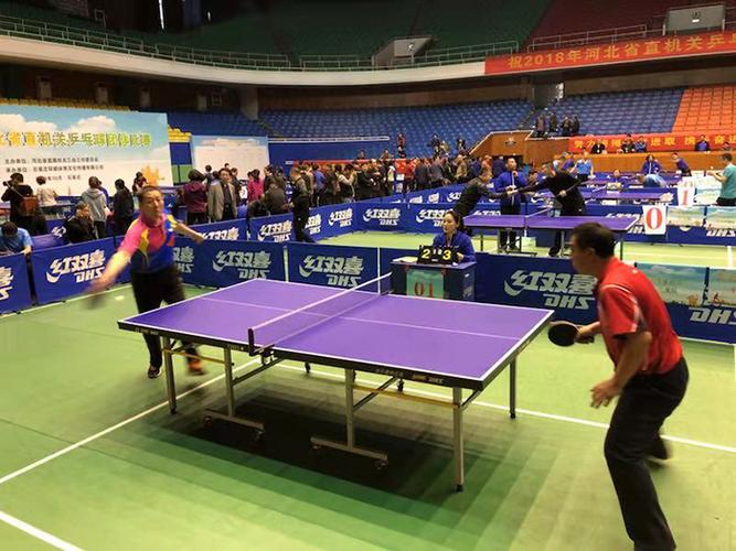 2018年河北省直属机关乒乓球团体比赛在河北体育馆隆重开幕